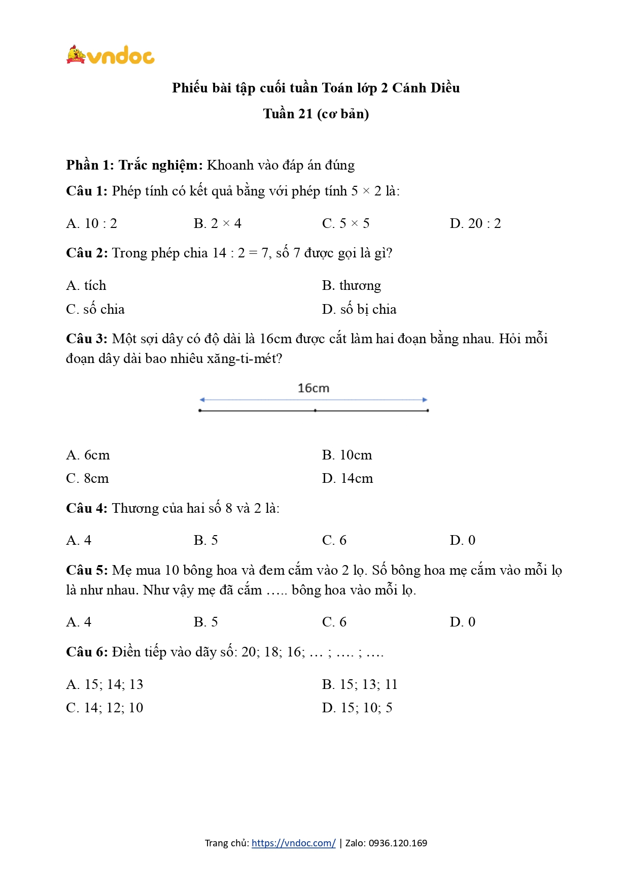 de kiem tra cuoi tuan toan lop 2 tuan 21 co ban h1*567798
