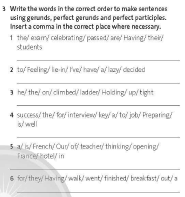 Friends Global 11 Workbook Unit 6 6D Grammar