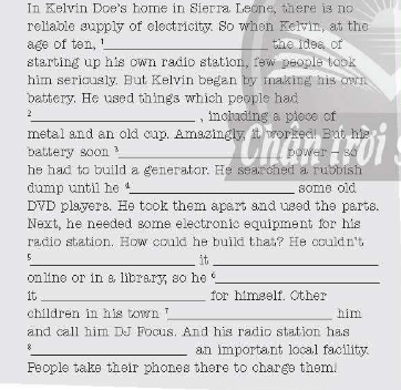 Friends Global 11 Workbook Unit 6 6E Words Skills