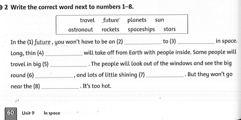 Family and Friends 5 Workbook Unit 9 Lesson 1