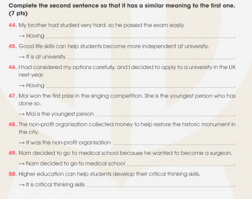 Sách bài tập Tiếng Anh 11 Global Success Test Yourself 3