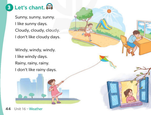 Tiếng Anh lớp 4 Unit 16 Lesson 3 trang 44 45 Global Success