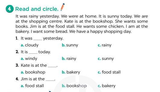 Tiếng Anh lớp 4 Unit 16 Lesson 3 trang 44 45 Global Success