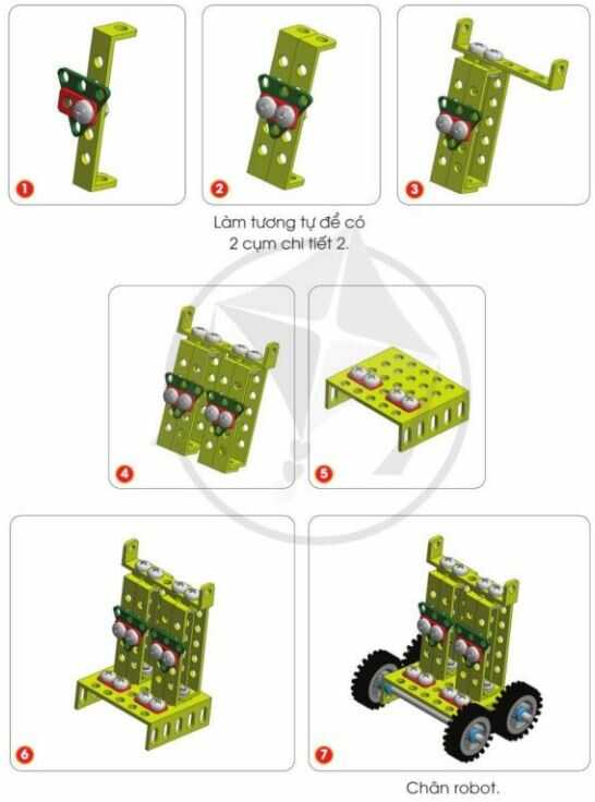 Giải SGK Công nghệ lớp 4 CD Bài 10: Lắp ghép mô hình robot