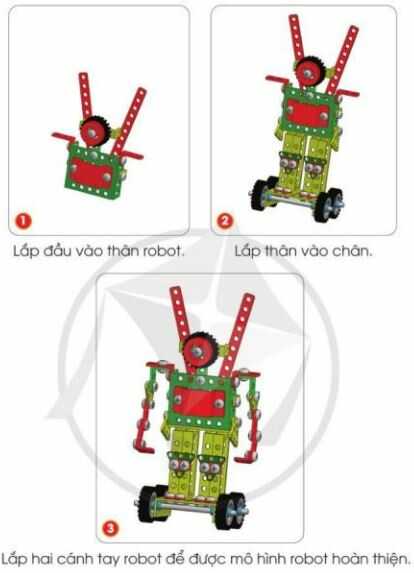 Giải SGK Công nghệ lớp 4 CD Bài 10: Lắp ghép mô hình robot