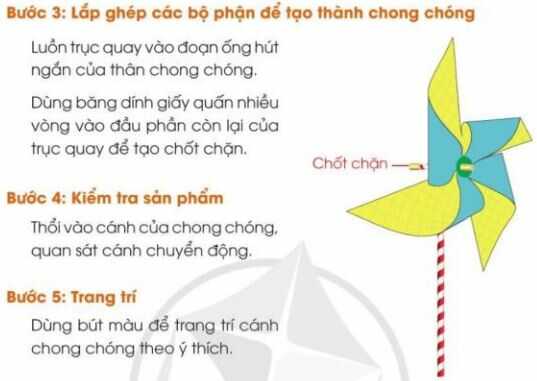 Giải SGK Công nghệ lớp 4 CD Bài 12: Làm chong chóng