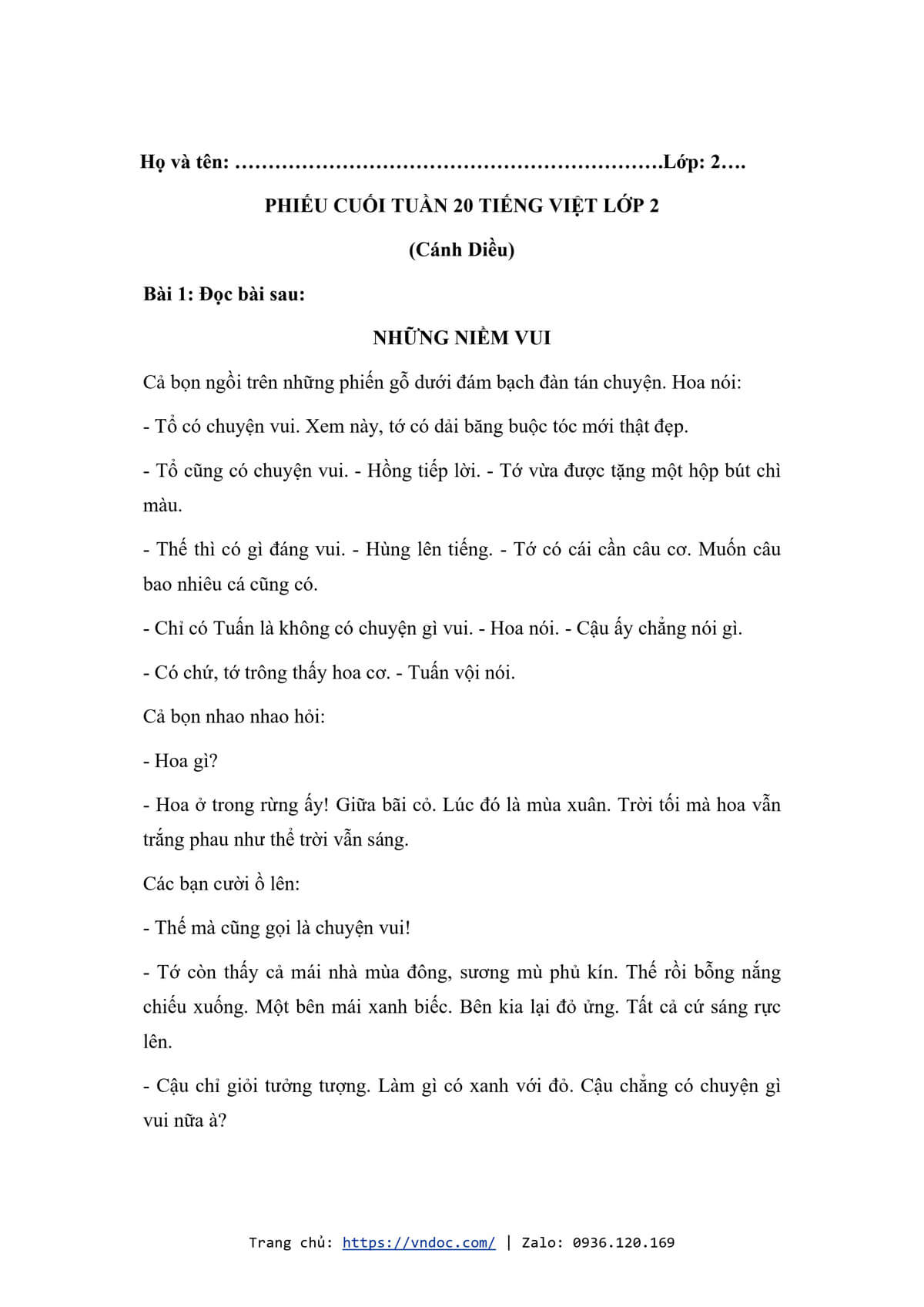 bai tap cuoi tuan tieng viet lop 2 canh dieu tuan 20 1 1*571921