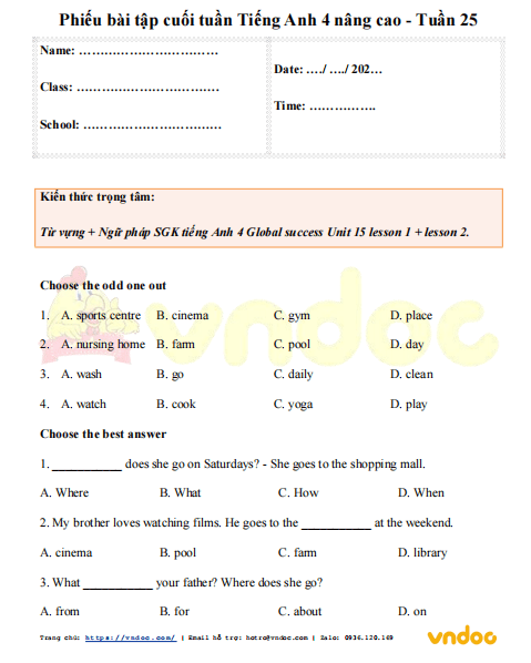 phieu bai tap cuoi tuan tieng anh 4 global success nang cao tuan 25 1*572781