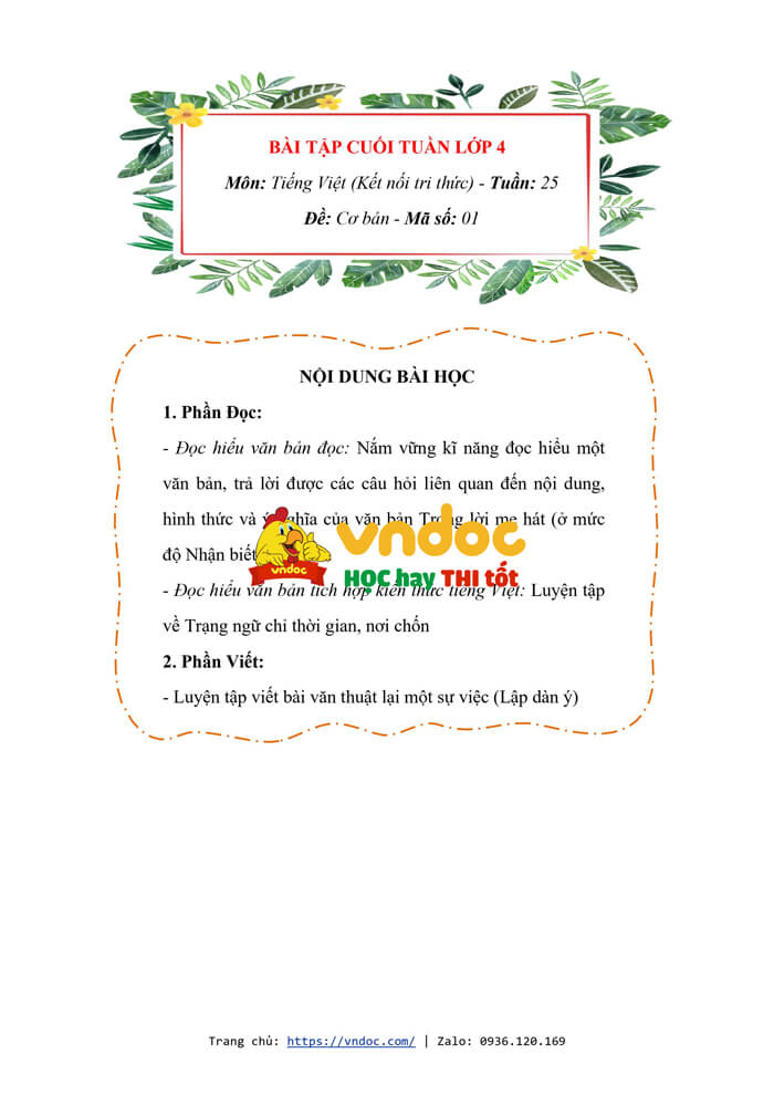 bai tap cuoi tuan tieng viet lop 4 ket noi tri thuc tuan 25 h2*573919