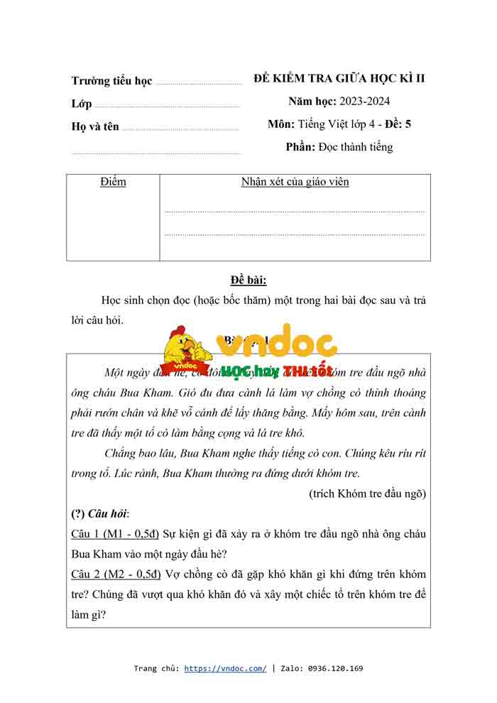 de thi tieng viet giua ki 2 lop 4 sach ket noi tri thuc de 6 h2*573835