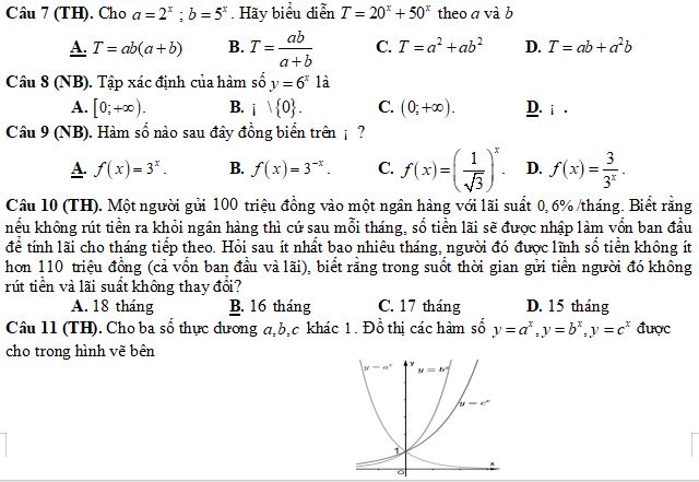 Đề thi học kì 1 lớp 11 môn Toán Cánh diều
