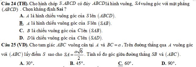 Đề thi học kì 1 lớp 11 môn Toán Cánh diều