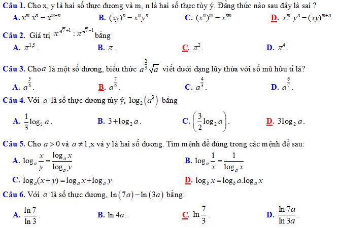 Đề thi học kì 1 lớp 11 môn Toán Chân trời sáng tạo