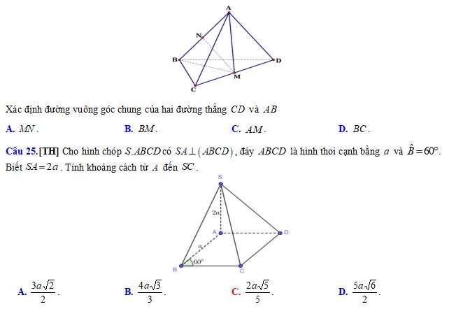Đề thi học kì 1 lớp 11 môn Toán Kết nối tri thức