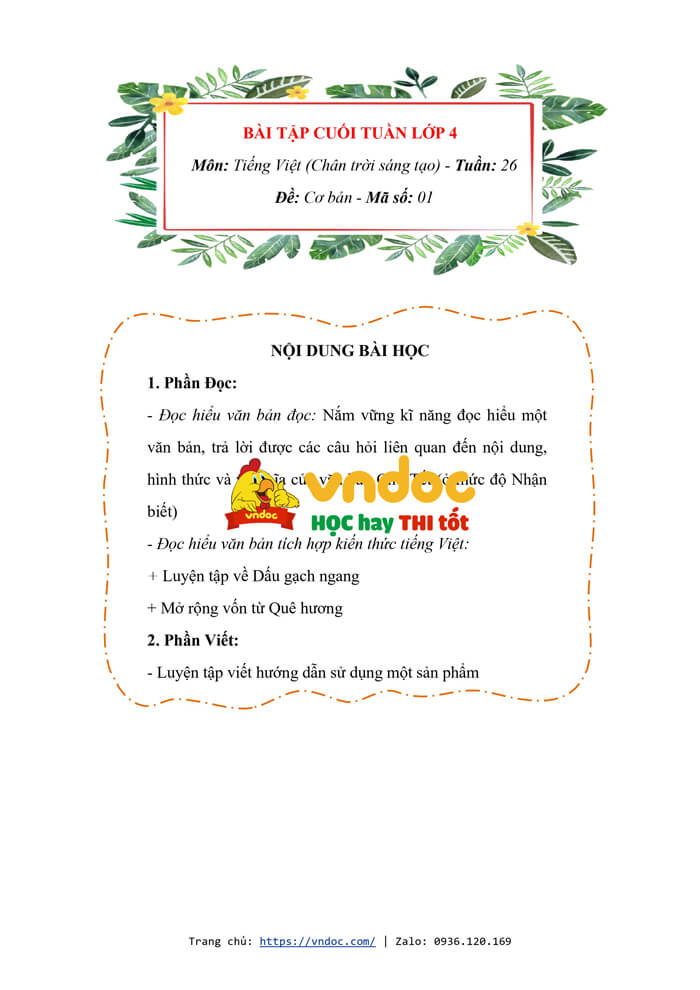 bai tap cuoi tuan tieng viet lop 4 chan troi sang tao tuan 26 h1*575363