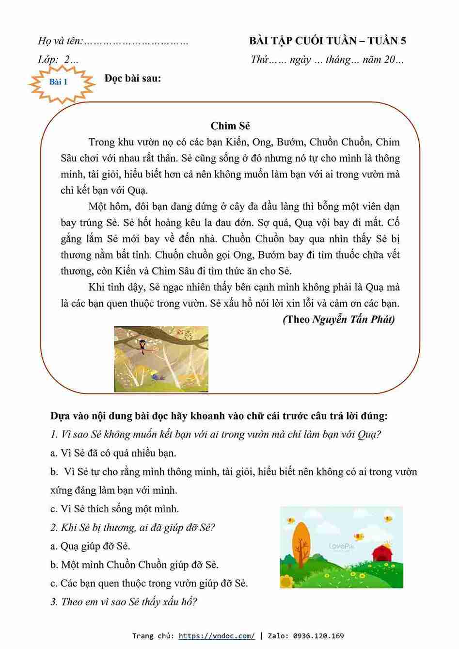 bai tap cuoi tuan tieng viet lop 2 canh dieu tuan 5 co ban hinh anh 1 1*575614