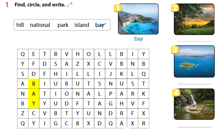 Sách bài tập Tiếng Anh lớp 4 Wonderful World Unit 10 Lesson 1