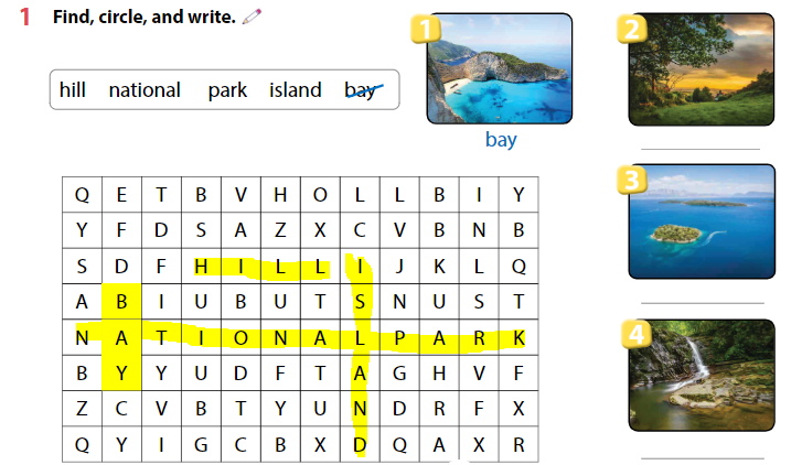 Sách bài tập Tiếng Anh lớp 4 Wonderful World Unit 10 Lesson 1