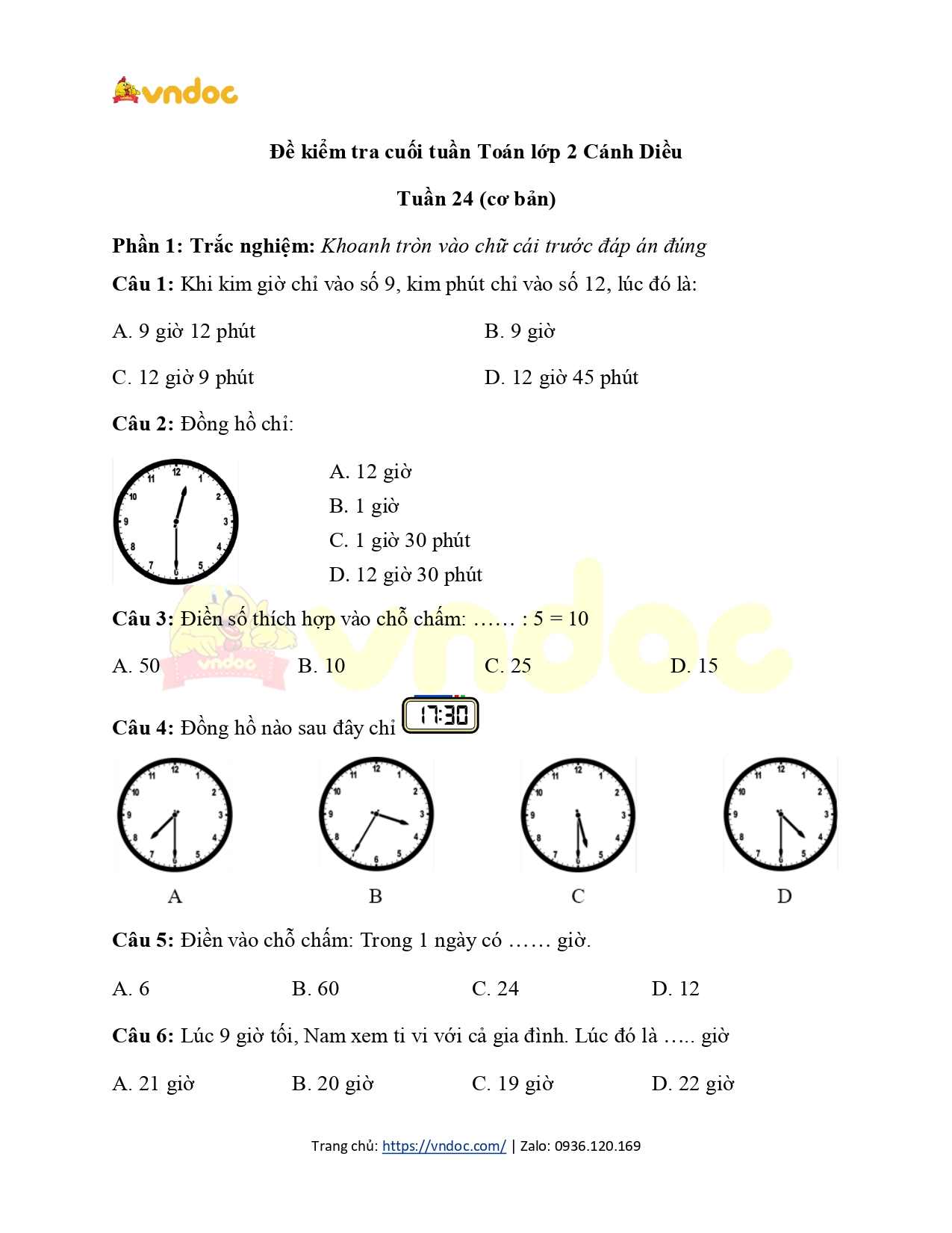 de kiem tra cuoi tuan toan lop 2 tuan 24 co ban h1*576363