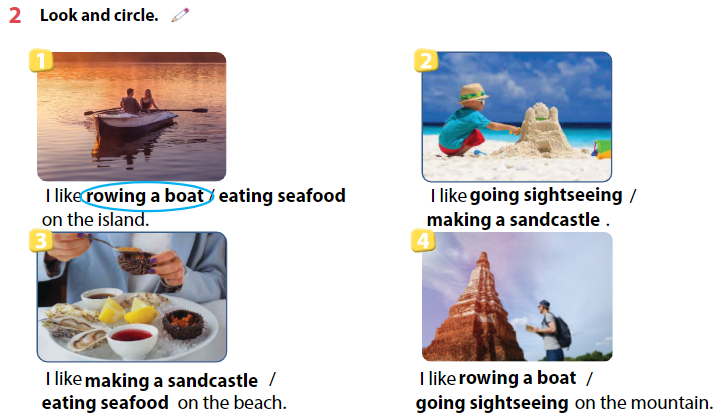 Sách bài tập Tiếng Anh lớp 4 Wonderful World Unit 10 Lesson 2