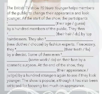 Friends Global 11 Workbook Unit 7 7D Grammar