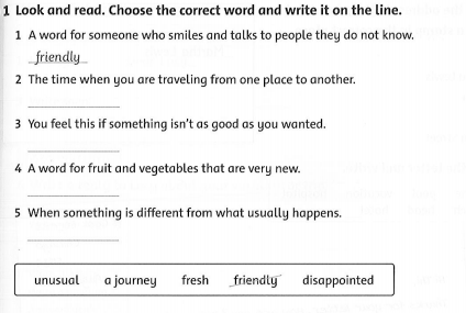 Family and Friends 5 Workbook Unit 10 Lesson 5
