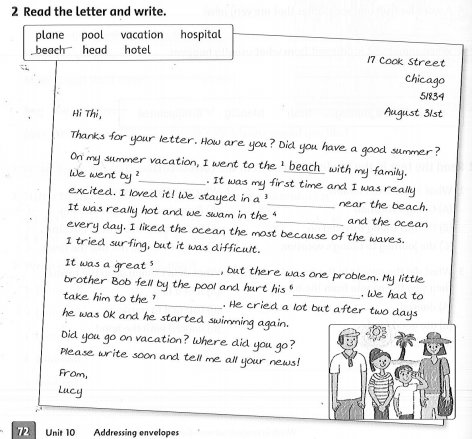 Family and Friends 5 Workbook Unit 10 Lesson 6