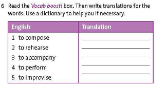 Friends Global 11 Workbook Unit 7 7E Word Skills