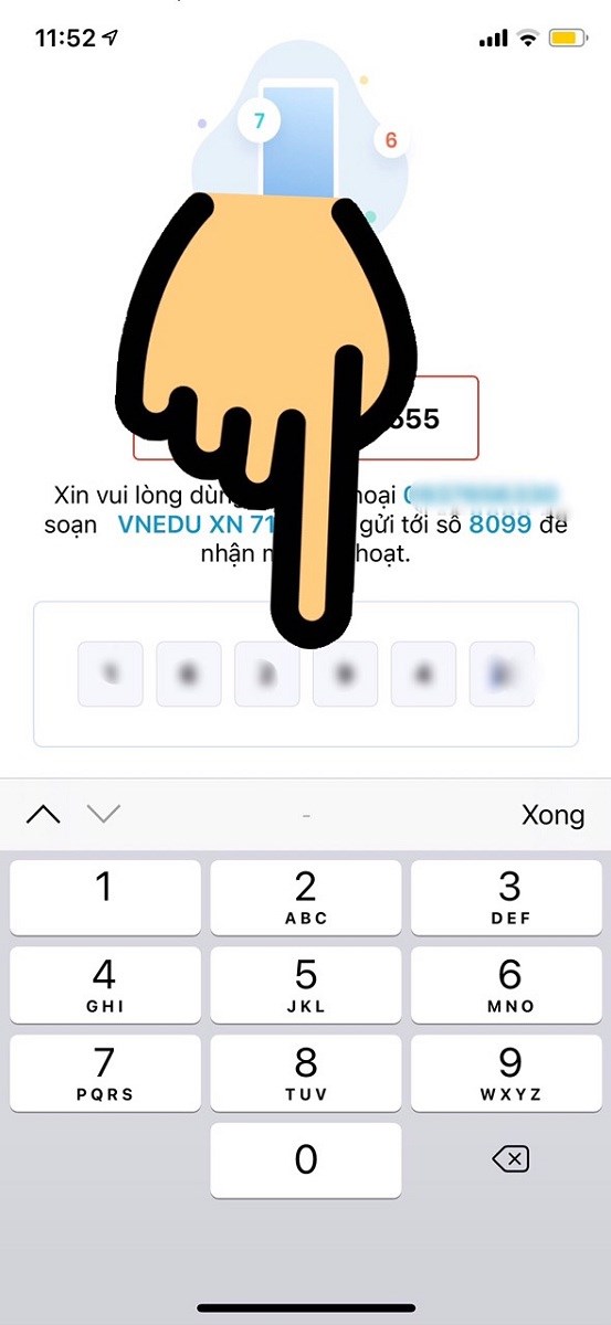 Lấy lại mật khẩu vnEdu trên ứng dụng