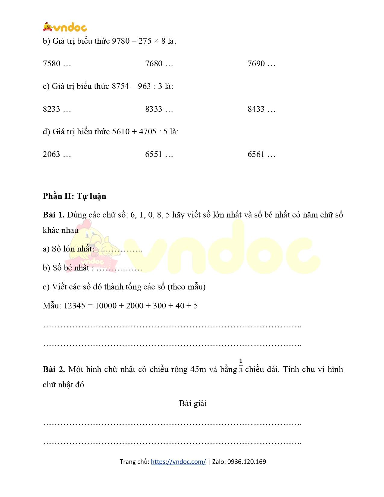 bai tap cuoi tuan 28 toan 3 ctst co ban h2*581254
