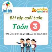 Bài tập cuối tuần Toán lớp 3 Cánh Diều - Tuần 1 (nâng cao)