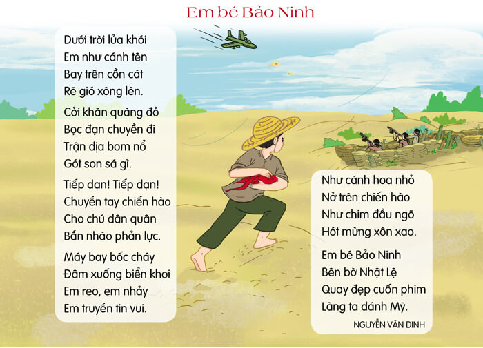 Em bé Bảo Ninh lớp 4