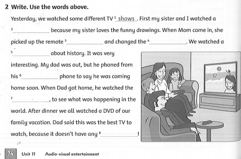 Family and Friends 5 Workbook Unit 11 Lesson 1