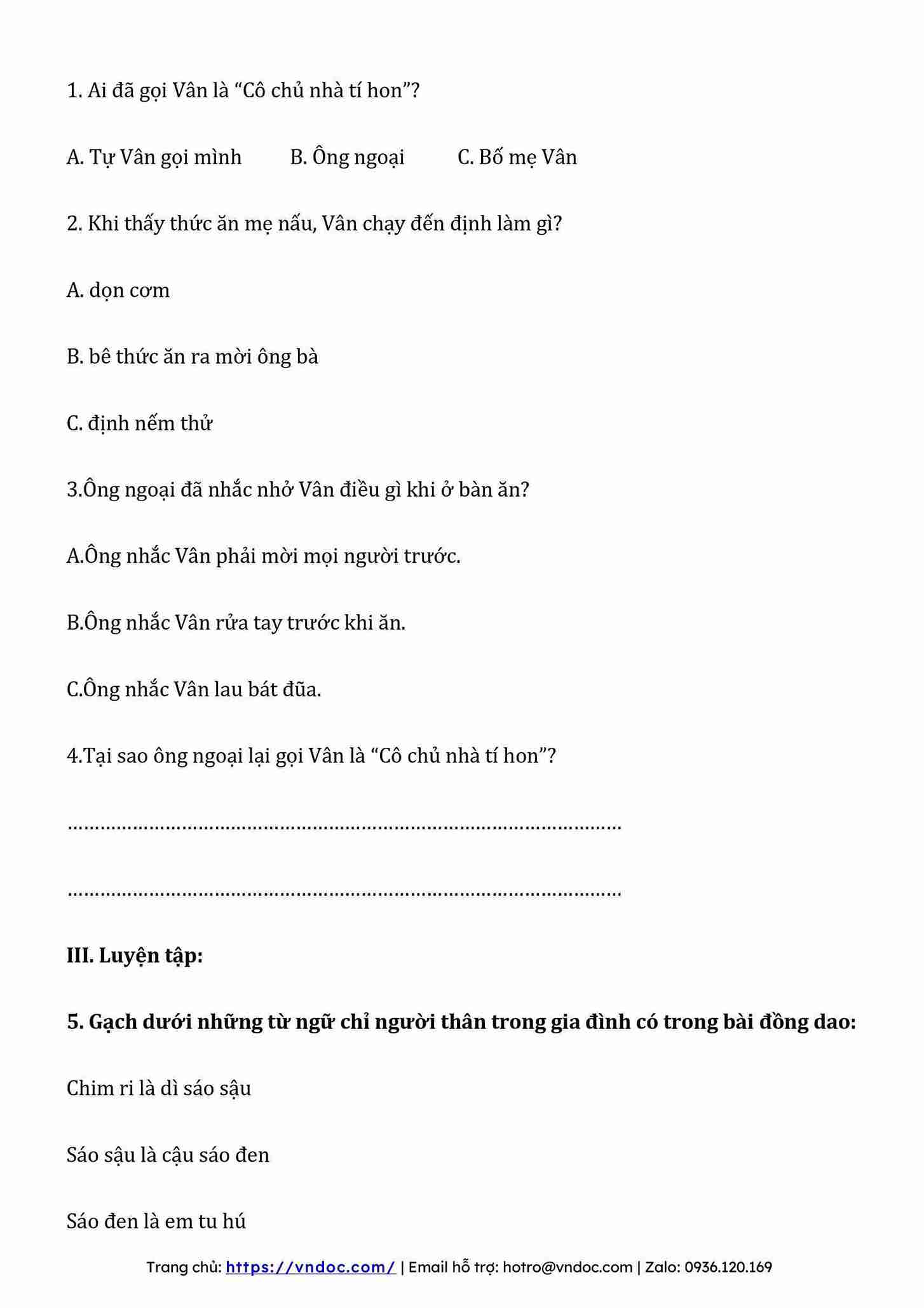 bai tap cuoi tuan tieng viet lop 2 ket noi tri thuc tuan 17 2*581769