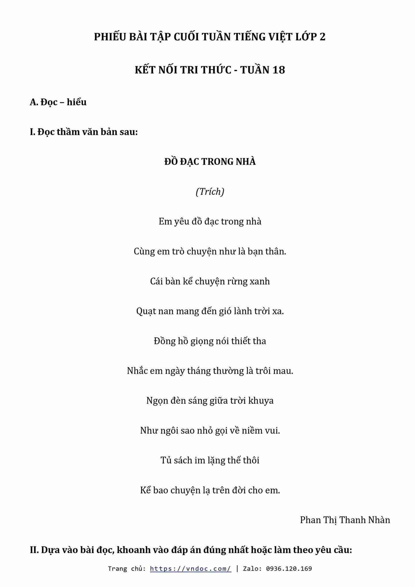 bai tap cuoi tuan tieng viet lop 2 ket noi tri thuc tuan 18 1*581738