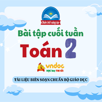 Bài tập cuối tuần Toán lớp 2 Chân trời sáng tạo Tuần 17