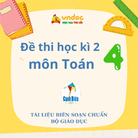 Đề thi học kì 2 lớp 4 môn Toán Cánh Diều