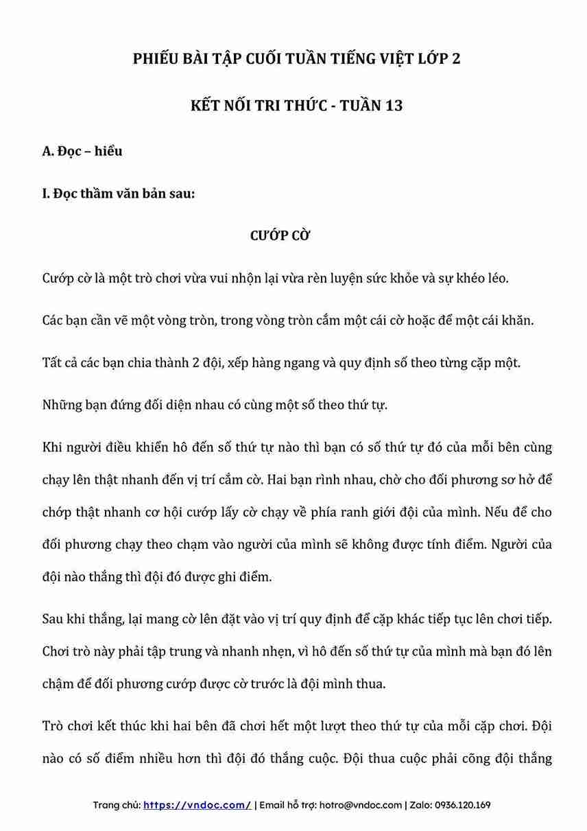 bai tap cuoi tuan tieng viet lop 2 ket noi tri thuc tuan 13 3*582372