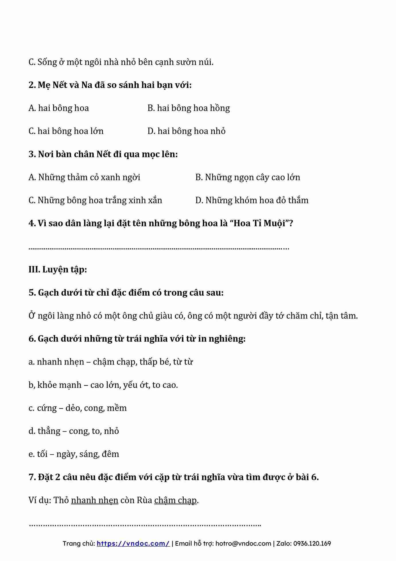 bai tap cuoi tuan tieng viet lop 2 ket noi tri thuc tuan 14 2*582352