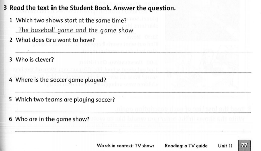 Family and Friends 5 Workbook Unit 11 Lesson 5