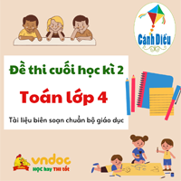 Đề thi học kì 2 lớp 4 môn Toán sách Cánh Diều - Đề số 1