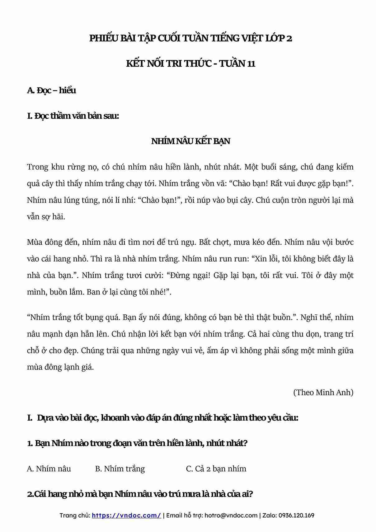 bai tap cuoi tuan tieng viet lop 2 ket noi tri thuc tuan 11 1*583014