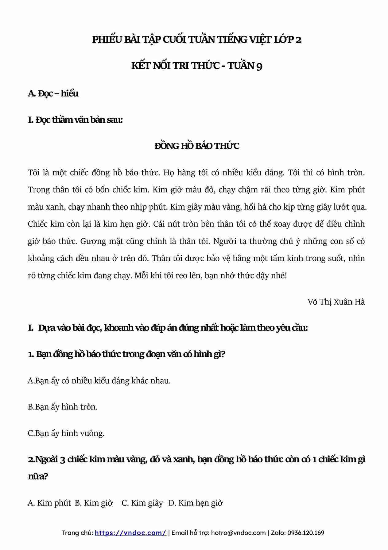 bai tap cuoi tuan tieng viet lop 2 ket noi tri thuc tuan 9 1*583048