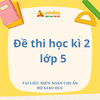 Đề thi Khoa học lớp 5 cuối kì 2 năm 2024
