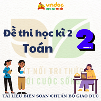 Đề thi Toán lớp 2 học kì 2 Kết nối tri thức  - Đề số 1