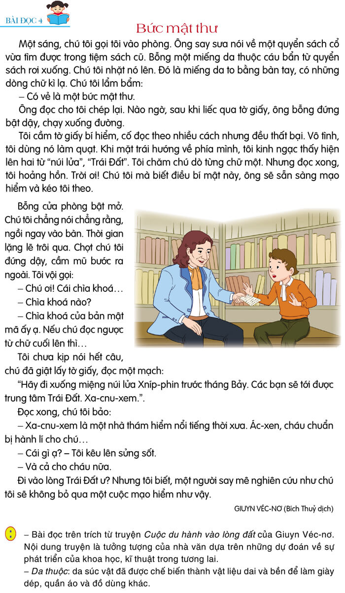 Bức mật thư lớp 4