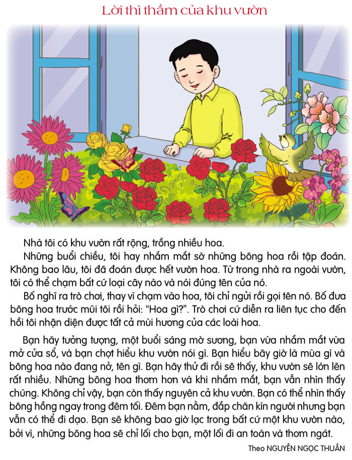 Lời thì thầm của khu vườn lớp 4 Cánh Diều