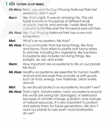 Tiếng Anh 11 Global Success Unit 10 Getting Started