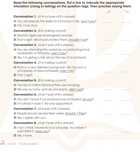 Sách bài tập tiếng Anh 11 Global Success Unit 10 Pronunciation