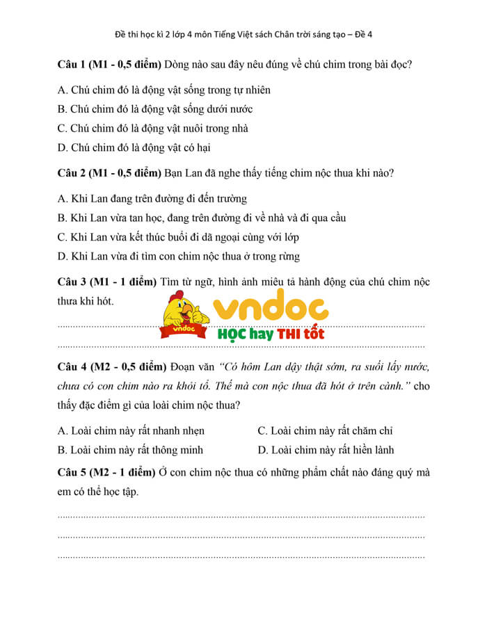 de thi hoc ki 2 tieng viet lop 4 chan troi sang tao theo thong tu 27 de 4 h2*585739